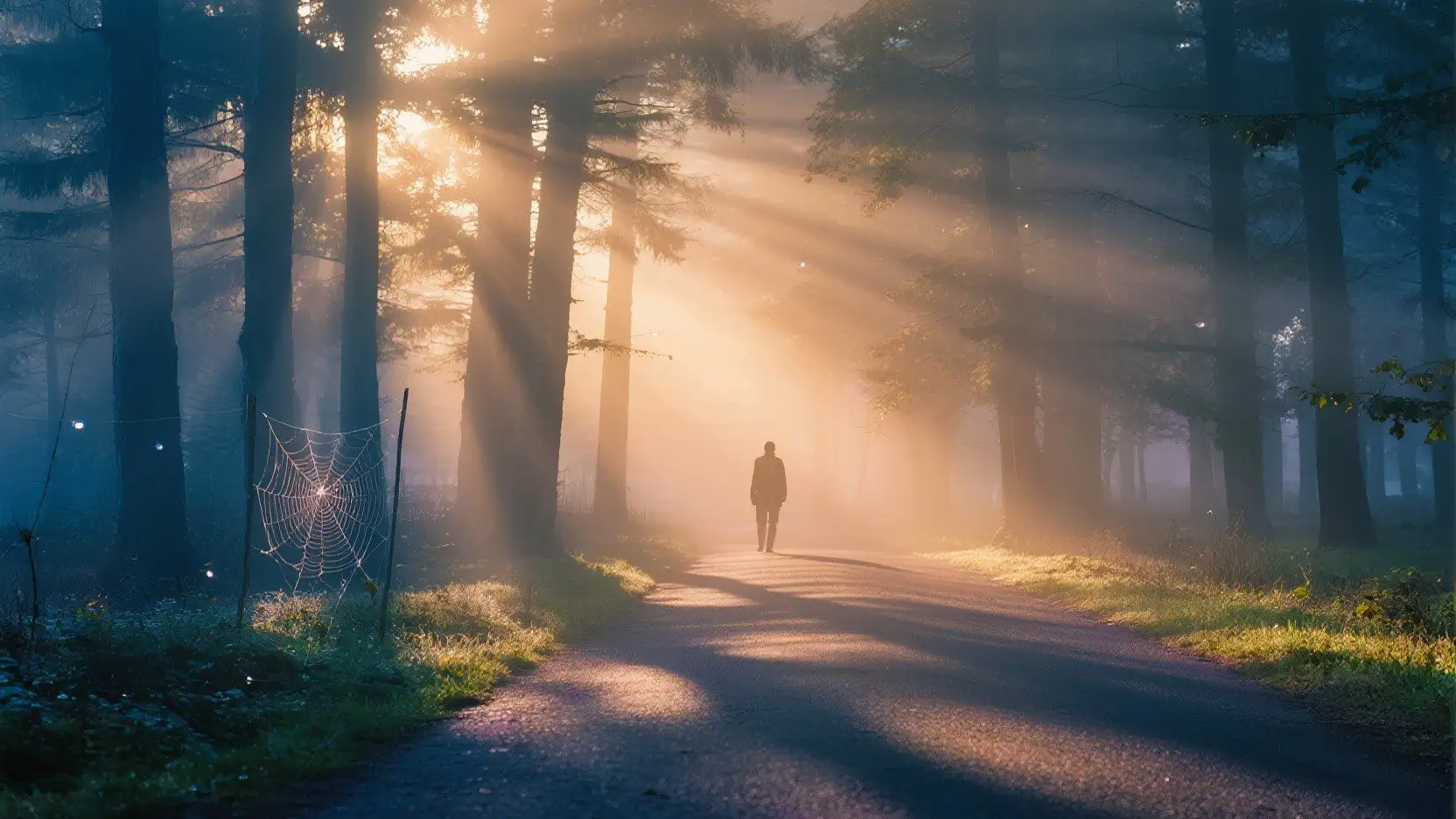 sunlit forest journey